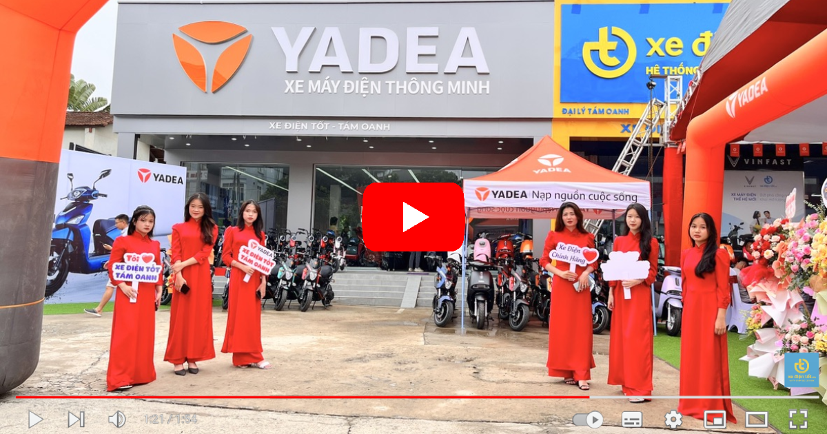 Khai trương Brand Shop Yadea Xe Điện TỐT Tám Oanh TP Hoà Bình