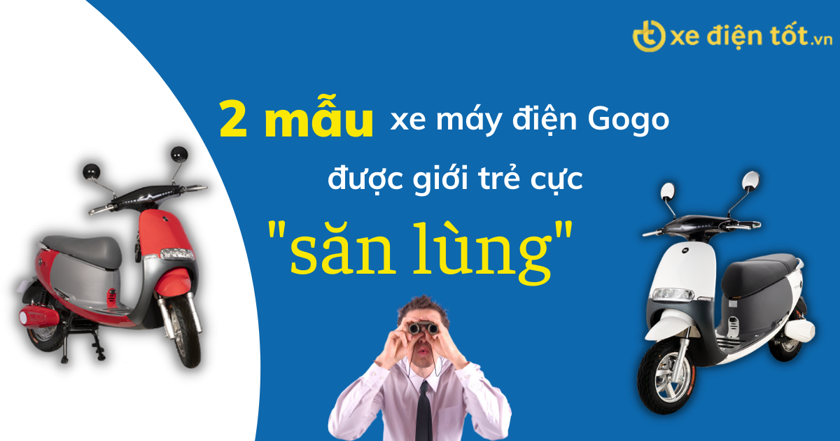 2 mẫu xe máy điện Gogo được giới trẻ cực 