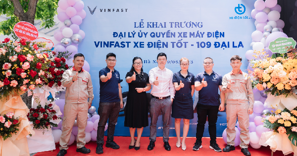 Tưng bừng khai trương đại lý ủy quyền VinFast Xe Điện TỐT tại quận Hai Bà Trưng, Hà Nội