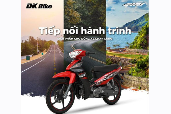 Dk Siri 50cc có thiết kế khỏe khoắn và thể thao